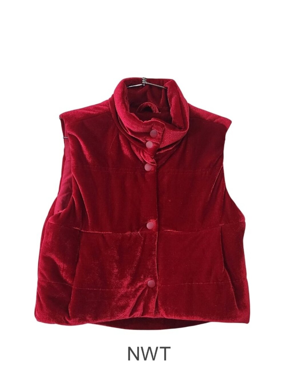 NWT - VIGNETTE - Parker Vest in Red Velvet - Size 4Y